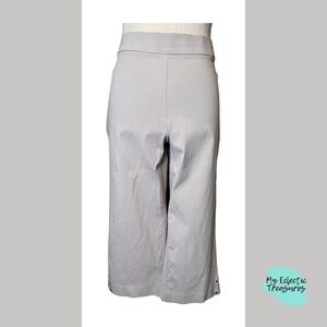 Counterparts Cream Cropped Ankle Pants Relaxed Fit